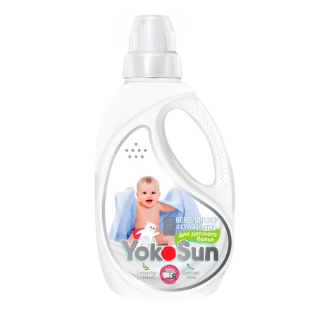 Кондиционер ополаскиватель для детского белья, без аромата YokoSun,1 л