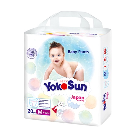 Подгузники-трусики YokoSun, размер M (6-10 кг), 20 шт.