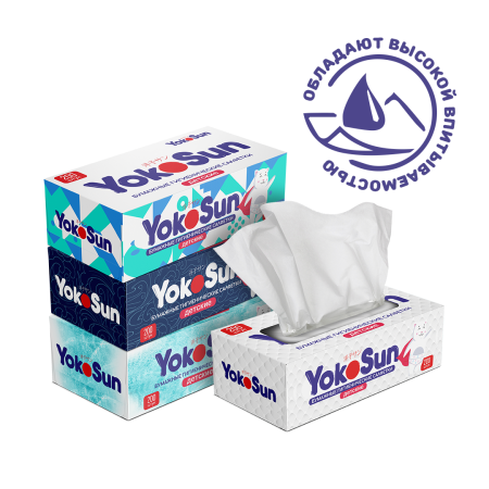 Бумажные гигиенические салфетки YokoSun детские, 200 шт