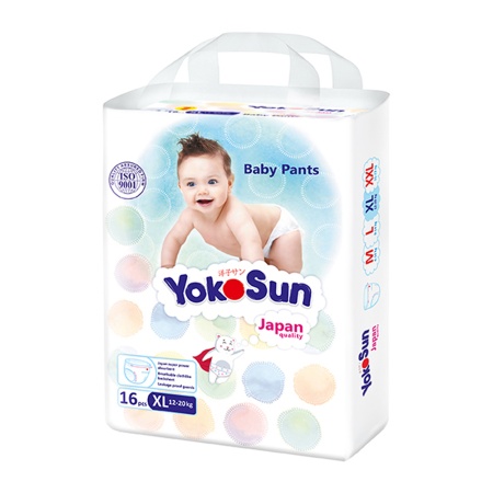 Подгузники-трусики YokoSun, размер XL (12-20 кг), 16 шт