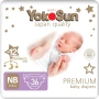 Подгузники YokoSun  Premium NB (0-5 кг) 36 шт