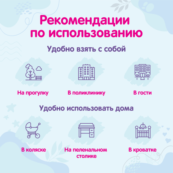 Детские одноразовые  пеленки YokoSun 50*50, 10 шт